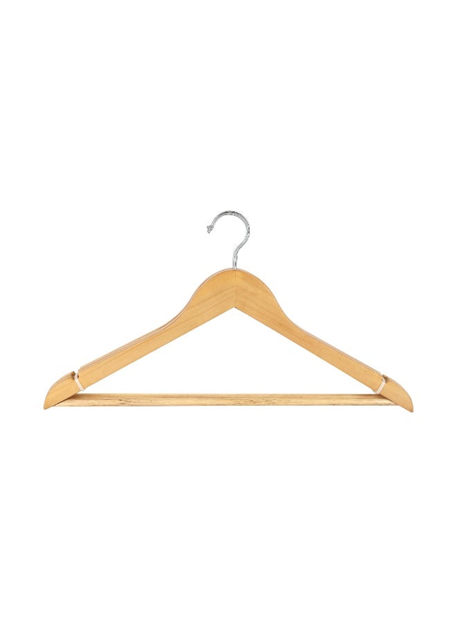 Royalford Wooden Hangers 3 Pack RF12799 Wood Coat Hanger for Coats, Shirts, Jackets, Pants, Suits, Natural Wood Color 360° Rotating hangs - Image 4