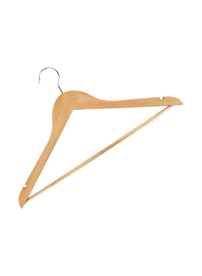 Royalford Wooden Hangers 3 Pack RF12799 Wood Coat Hanger for Coats, Shirts, Jackets, Pants, Suits, Natural Wood Color 360° Rotating hangs - Image 3