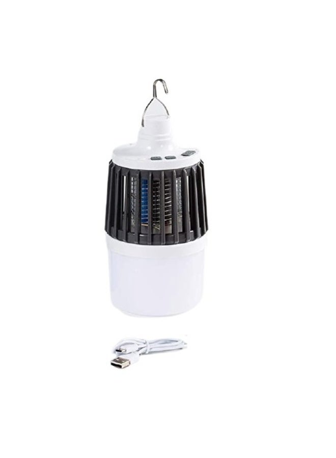 جهاز 2 في 1 لقتل البعوض والحشرات + مصباح LED قابل لإعادة الشحن عبر منفذ USB  (للاستخدام الداخلي والخارجي) - Image 2