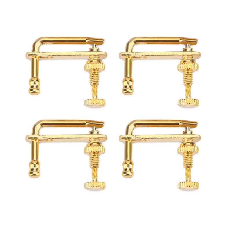 4Pcs Durable Alloy Fine Tuners String Adjusters Replacement Parts for 4/4 Violin(Gold) - Image 2