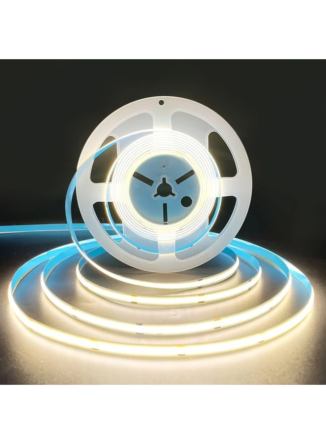 24V 2700K Warm Yellow LED Strip Lights 19685 Inch COB Tape For Indoor Outdoor - Image 4