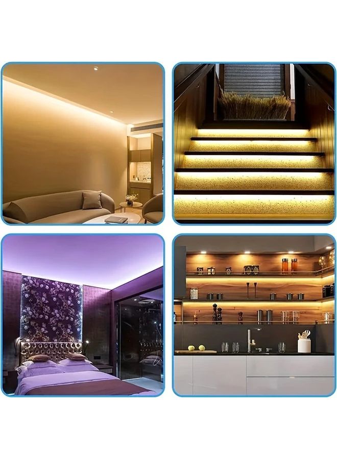 24V 2700K Warm Yellow LED Strip Lights 19685 Inch COB Tape For Indoor Outdoor - Image 5