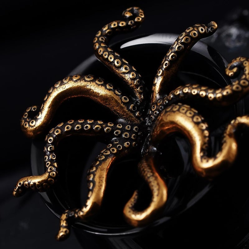 COOEAR Screw Back Stainless Steel Ear Tunnel and Plug Gauges for Earrings, Octopus Logo Piercing Expander Stretchers 2g. - Image 3