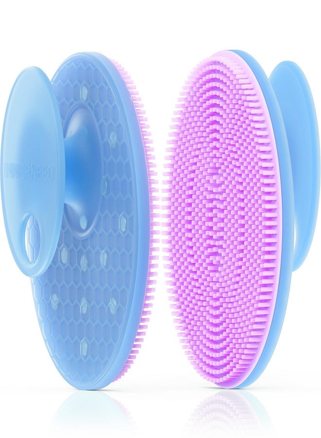 إنر نيد فرشاة تنظيف الوجه المغناطيسية المصنوعة من السيليكون من إنر نيد - منظف عميق للمسام مع علاج مغناطيسي لتحسين الدورة الدموية وإضفاء النضارة على البشرة - مقشر وجه ناعم وصحي ومتين لجميع أنواع البشرة (بنفسجي) - Image 1
