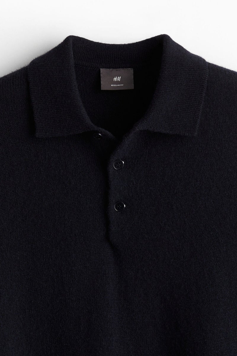H&M Regular Fit Wool Polo Jumper - Image 4