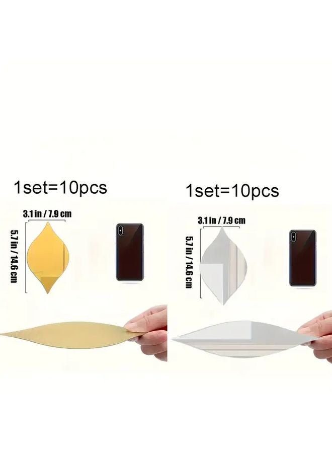 Black Water Drop Mirror Self Adhesive Removable Wall Decal For Home Decor - Image 4