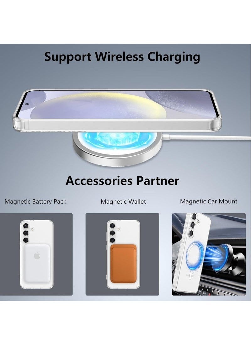 TIGER Samsung Galaxy S25 Clear Case Cover | Transparent Non-Yellowing Case | Supports Wireless Charging | Magnetic Case for Secure Mounting | Shockproof & Scratch-Resistant Protection | Slim, Lightweight Design for Samsung Galaxy S25 6.2-inch - Image 2