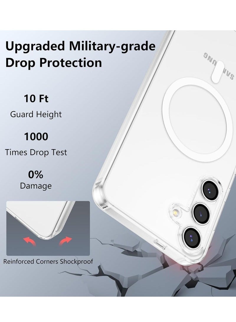 TIGER Samsung Galaxy S25 Clear Case Cover | Transparent Non-Yellowing Case | Supports Wireless Charging | Magnetic Case for Secure Mounting | Shockproof & Scratch-Resistant Protection | Slim, Lightweight Design for Samsung Galaxy S25 6.2-inch - Image 4