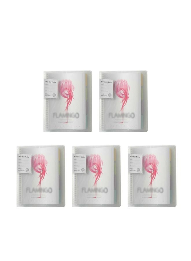 XIANGYU 5-Piece B5 PVC Organizer Loose Leaf Notebook With Ring Binder  - Image 1