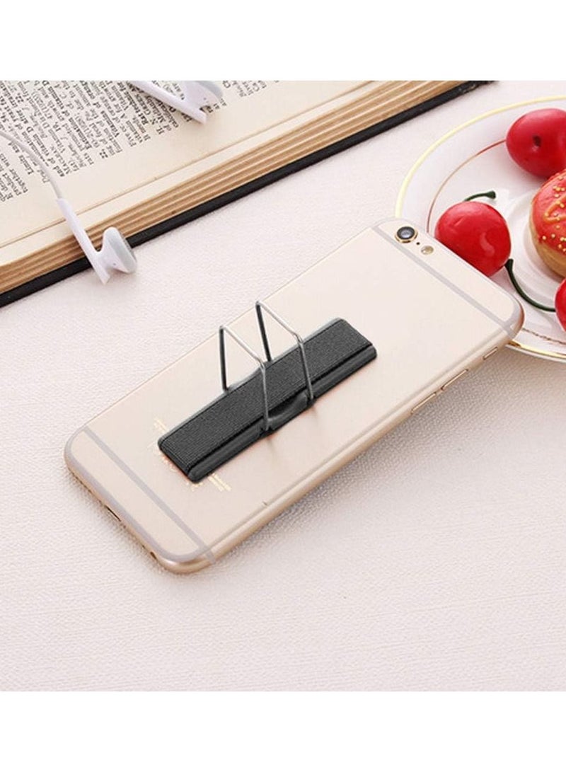 SYOSI Finger Grip Holder Stand For Mobile Phone Grip Holder Elastic Finger Strap For Mobiles Black - Image 2