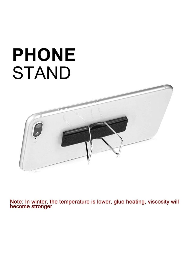 SYOSI Finger Grip Holder Stand For Mobile Phone Grip Holder Elastic Finger Strap For Mobiles Black - Image 3