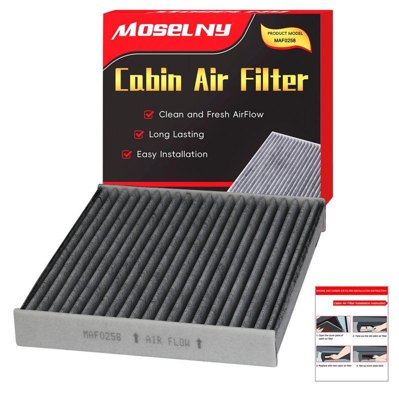 MOSELNY CF10285 Cabin Air Filter with Activated Carbon Replacement for Toyota Lexus Camry CorollaScion Subaru Pontiac Jaguar 4Runner Avalon Highlander ES300h GS350 - Image 3