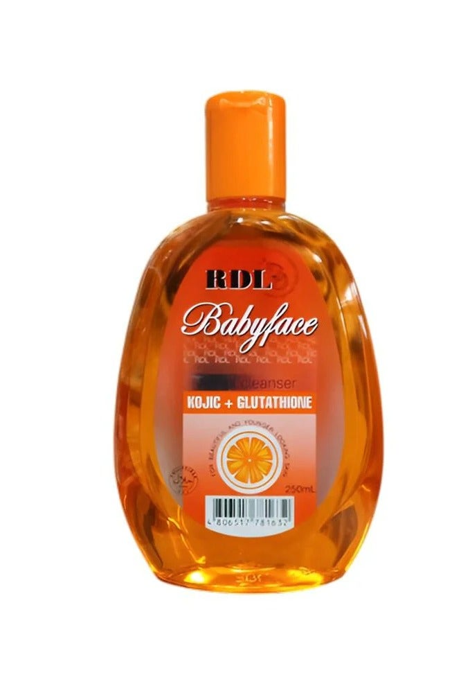 ار دي ال منظف الوجه بيبي فيس مع الكوجيك والجلوتاثيون 250 مل