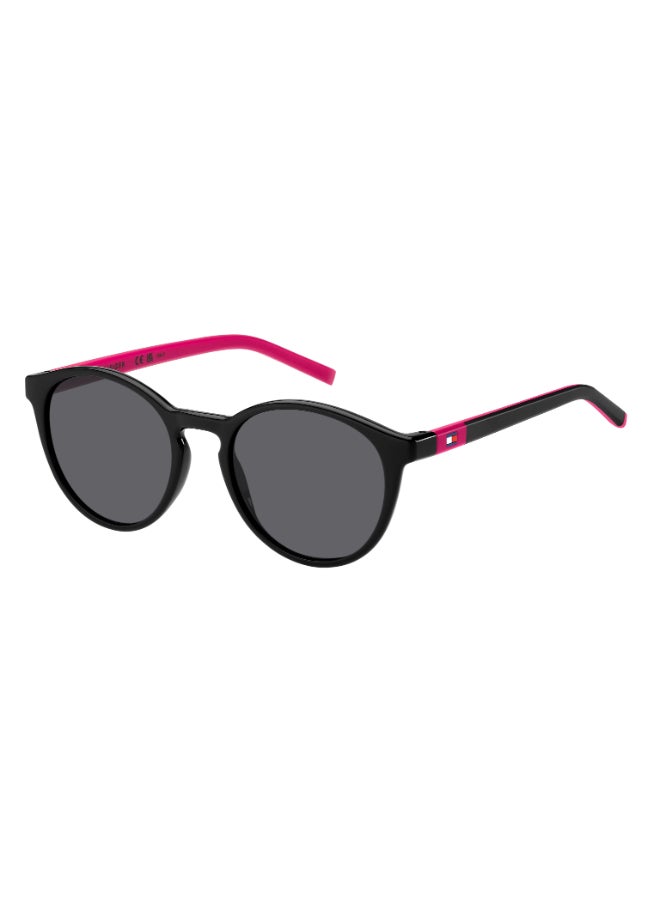 TOMMY HILFIGER TH 2121/S Sunglasses Black Round - Image 1
