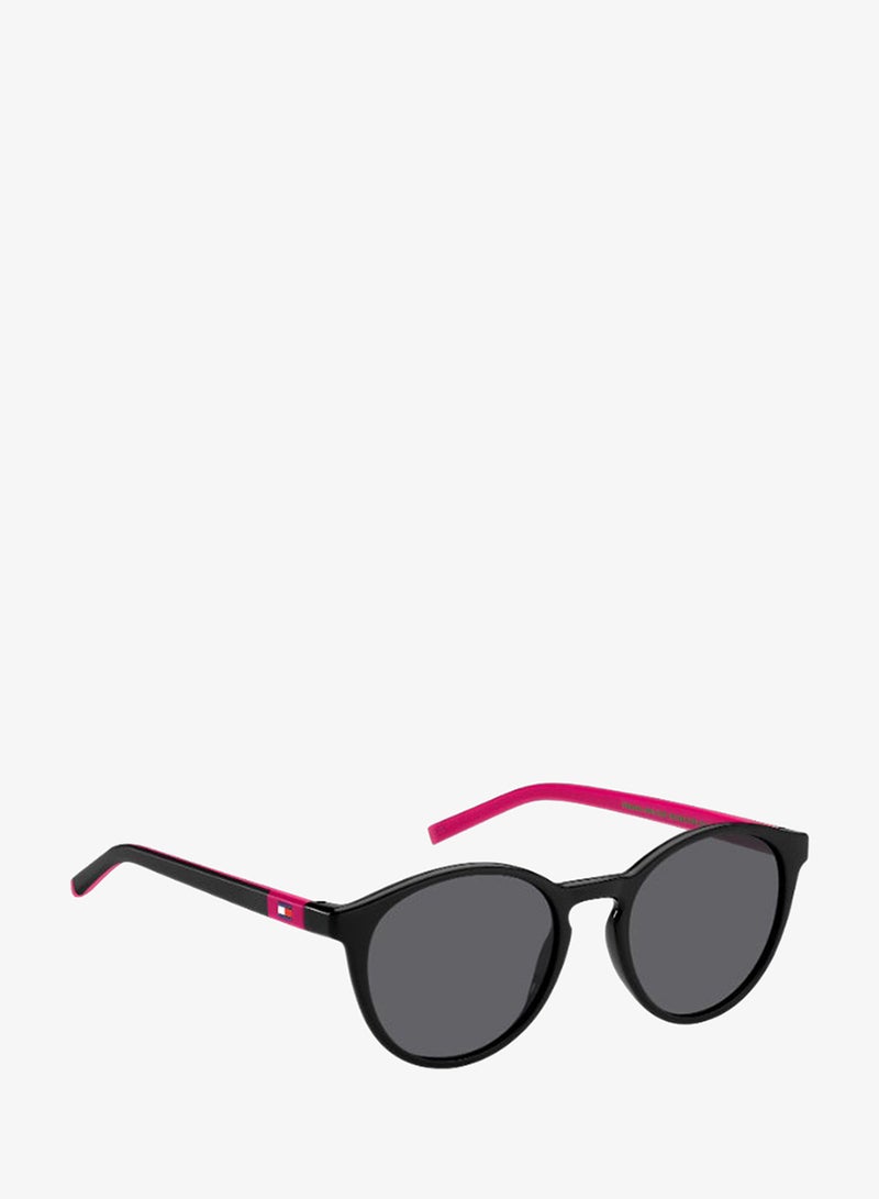 TOMMY HILFIGER TH 2121/S Sunglasses Black Round - Image 2