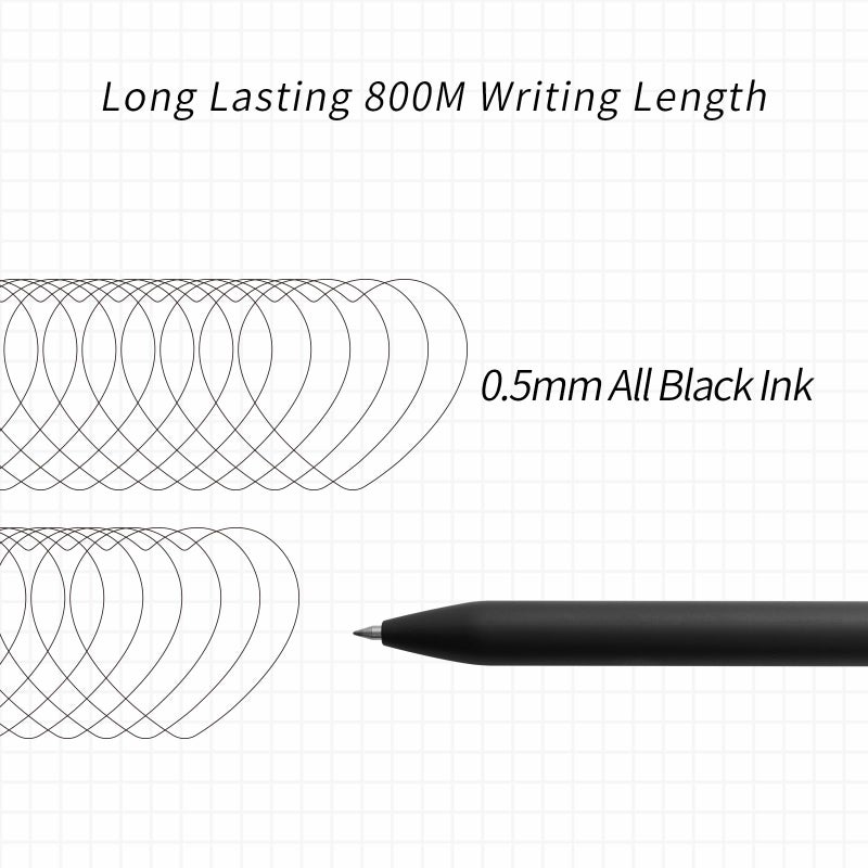Kaco FIRST Gel Pens, Pack of 2 Pieces Cute Stationery Heart Pen Set with Extra 4 Black Refills Quick Drying Holiday Office Supplies (2 Colors) - Image 3