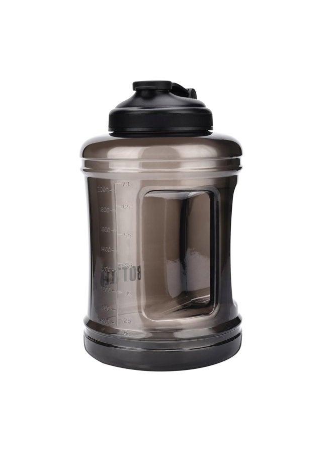 GEMFUL Large Water Bottle 2.5 Litre BPA Free Drinking Big Jug for Gym Sports Men Women Black - Image 1