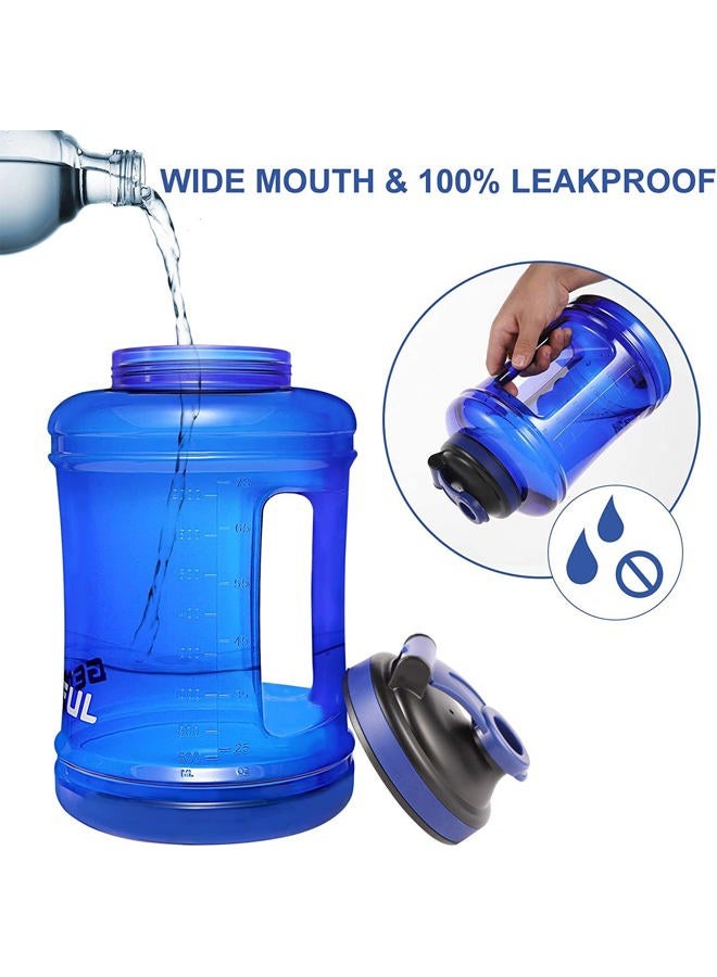 GEMFUL Large Water Bottle 2.5 Litre BPA Free Drinking Big Jug for Gym Sports Men Women Black - Image 5