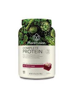 PlantFusion Complete Vegan Protein Powder - Plant Based Protein Powder With BCAAs, Digestive Enzymes and Pea Protein - Keto, Gluten Free, Soy Free, Non-Dairy, No Sugar, Non-GMO - Red Velvet 2 lb  - Image 1