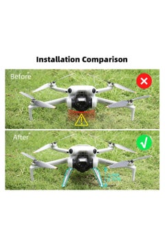 KASTWAVE Foldable Landing Gear for DJI Mini 4 PRO Anti-Fall Gimbal Protector Heighten 25mm Extender Leg for DJI Mini 4 Pro Drone Accessories  - Image 2