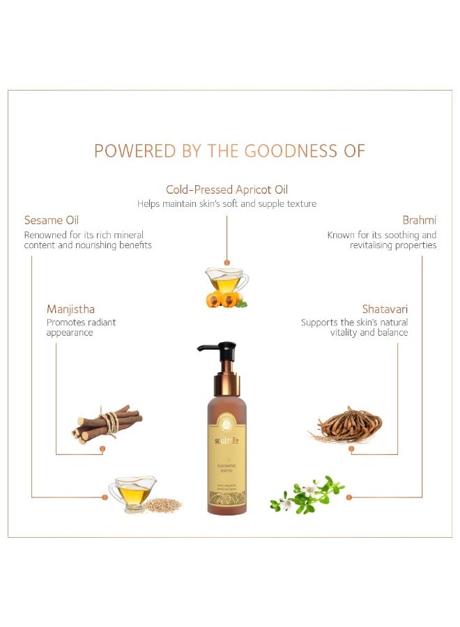 سول تري زيت الجسم المجدد من SoulTree - بالبراهمي والماجيشثا والسمسم الغني بالمعادن - 120 مل | لبشرة ناعمة ومتألقة وتعزيز العافية - Image 4