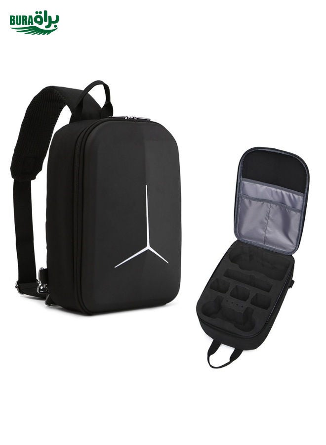 BURAQ Drone Accessories Storage Crossbody Bag For DJI Mavic Air 2/Air 2S(Black)  - Image 1