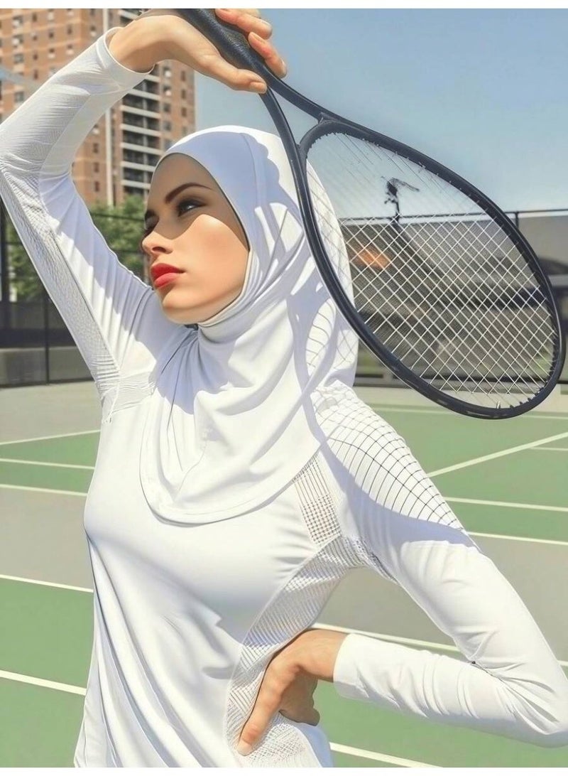 1PC النساء الموضة Abaya اكسسوارات اللون الصلب الذقن تغطية الحجاب المرن مع القبعة والرقبة دافئة الرأس الحجاب الناعم تحت قبعة النساء الحجاب - Image 3