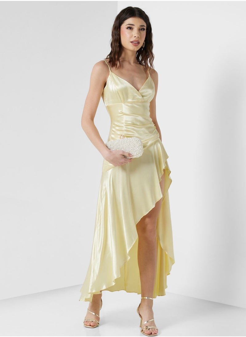Bardot - Side Slit Flair Dress - Image 1