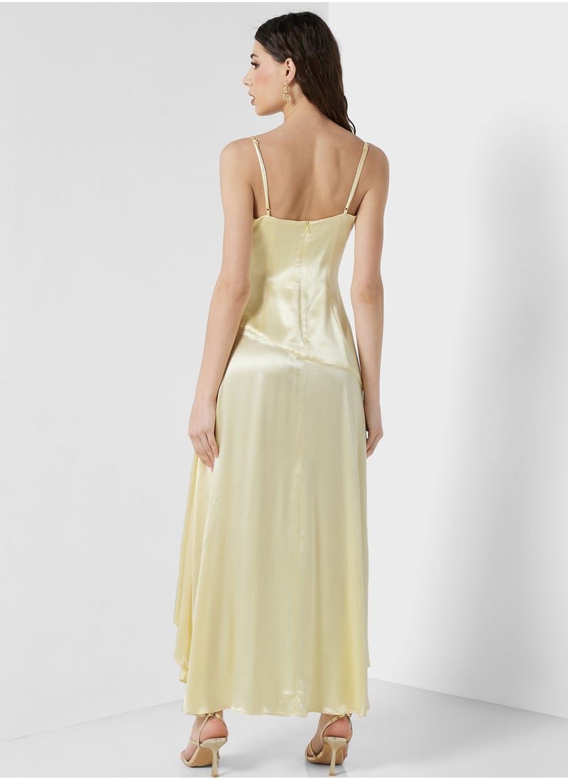 Bardot - Side Slit Flair Dress - Image 1