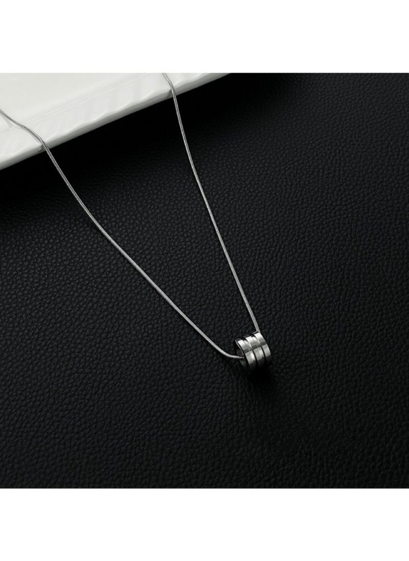 Generic - Universal silver necklace for couples - Image 1