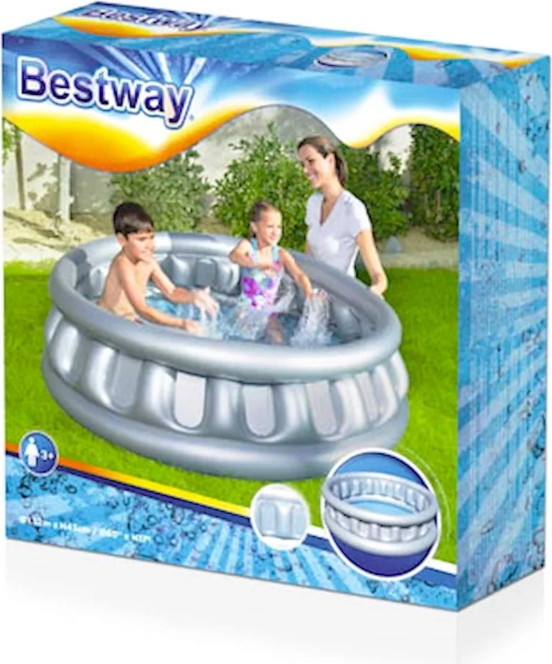 بست واي Jumbo Inflatable Pool Metallic 152 cm x 43 cm