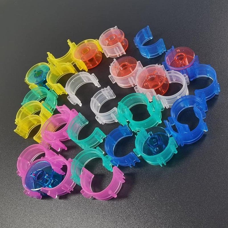 klarako Bobbin Clamps Holder Thread  50 Pieces Bobbin Holder Clips  Colorful Bobbin Thread Clamps for Embroidery Sewing Supplies  Mixed Color - Image 2