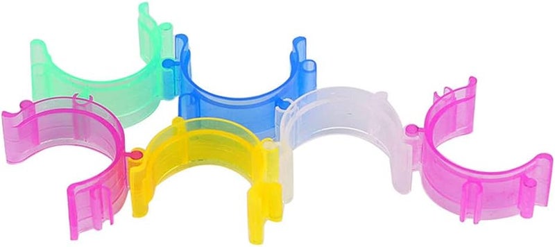 klarako Bobbin Clamps Holder Thread  50 Pieces Bobbin Holder Clips  Colorful Bobbin Thread Clamps for Embroidery Sewing Supplies  Mixed Color - Image 1