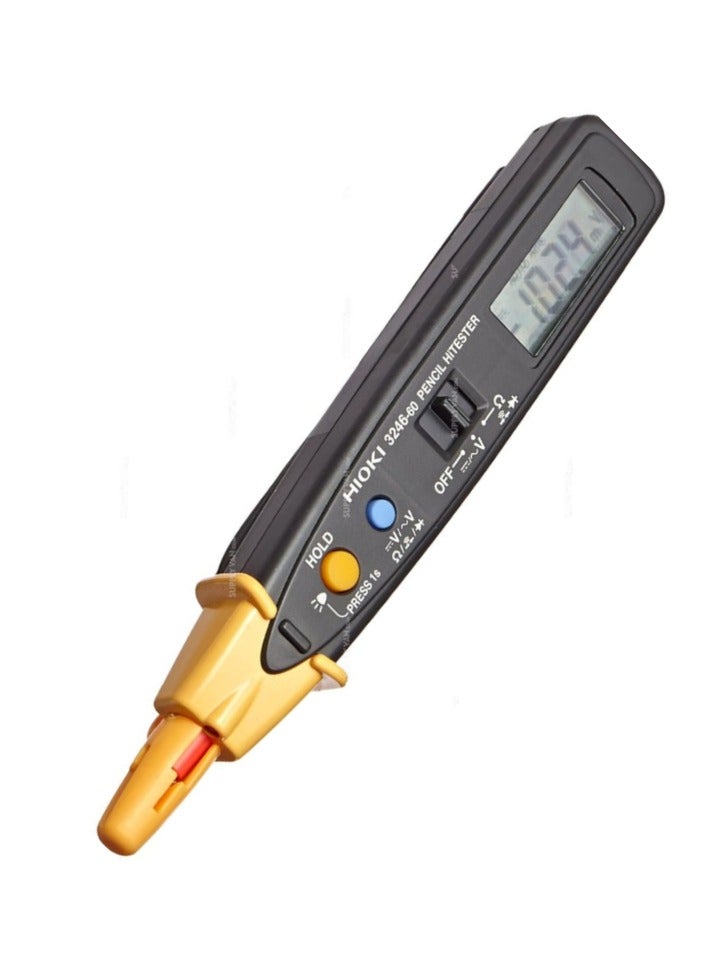 Hioki Hioki 3246-60 Pencil HiTester – Portable Digital Multimeter, Slim Pen-Style Design, Voltage & Continuity Tester with Test Leads, Lightweight and Easy to Use for Electrical Measurements  - Image 1