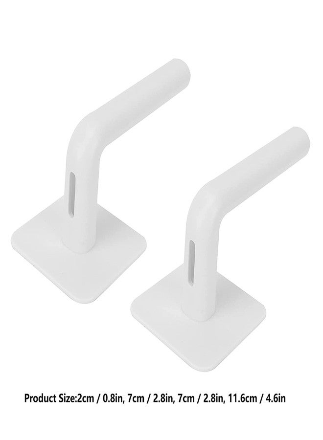 CELLEBII® Shelf Organizer, Punch‑Free Hanging Storage Rack Practical 2Pcs Non‑Marking Sticker ABS for Kitchen for Bathroom - Image 2