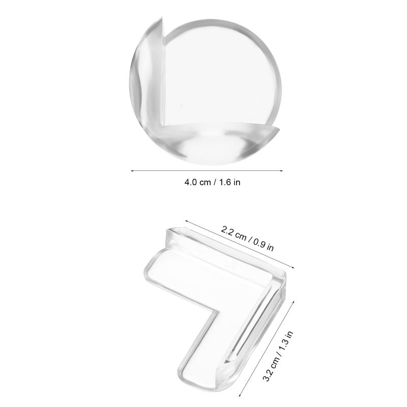 20 Pcs Clear Table Corner Protectors Edge Bumpers Safety Cushion Guards for Sharp Furniture - Image 3