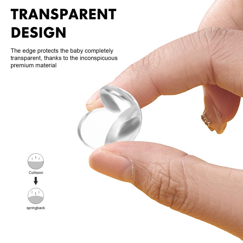 20 Pcs Clear Table Corner Protectors Edge Bumpers Safety Cushion Guards for Sharp Furniture - Image 5