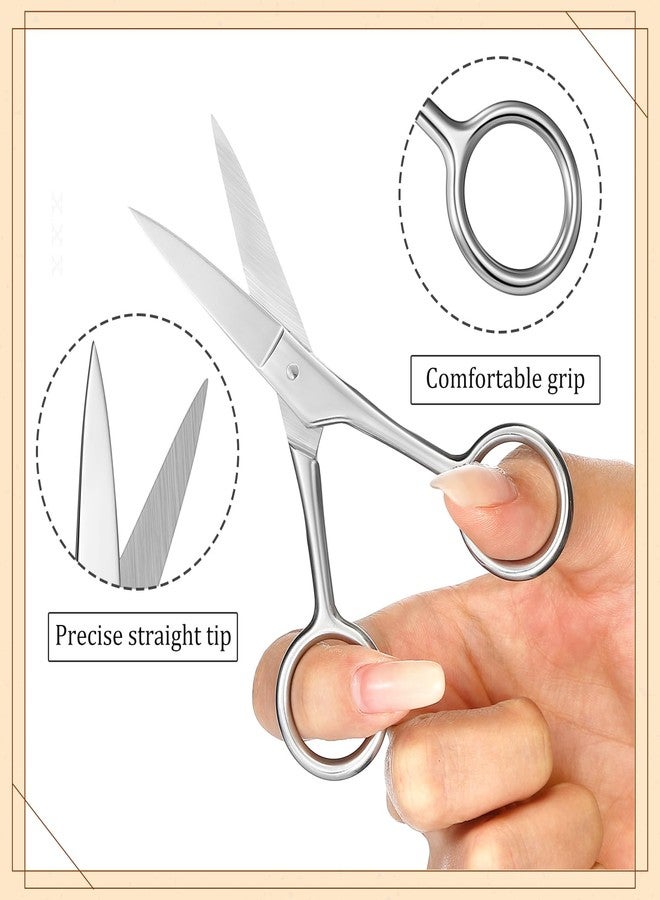 Maitys 10 Sets Beard Brush and Comb Set Bulk Boar Bristle Beard Brush Comb Scissors Kit Gifts for Men Father Colleague Employee Appreciation(Round Brush) - Image 5