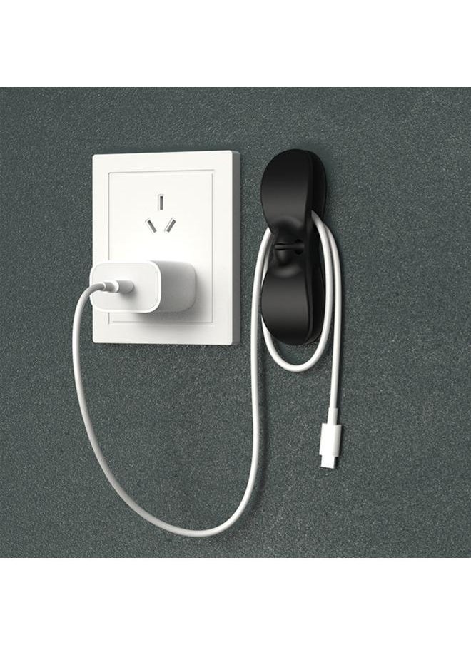 Thoraya Kitchen Cable Organizer Household Appliances Cord Storage Holder Clamp Punch Free Wall Sticker  - Image 5