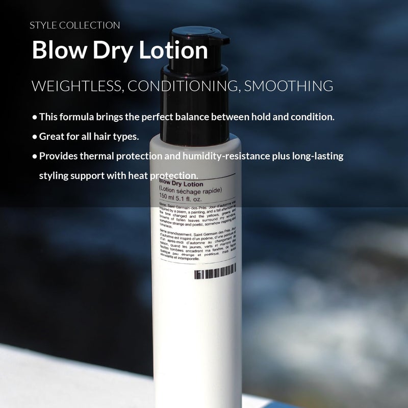 Number 4 Blow Dry Lotion. Hair Styling Cream with Thermal Protection, Reduces Blow Dry Time, Smooth Finish & Volume, Anti-Frizz, 5.1 oz - Image 3