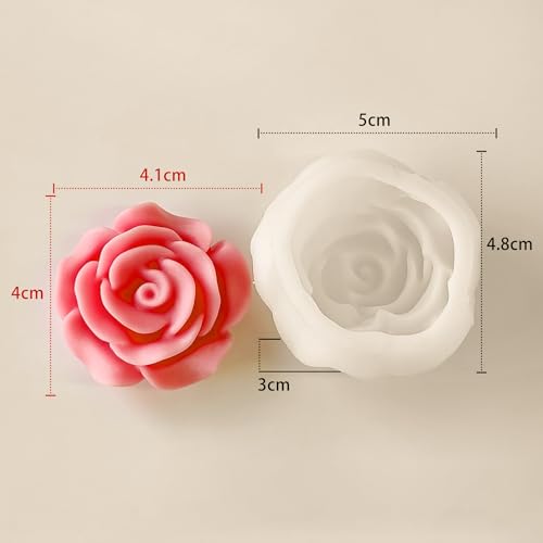 ESEENS 2 Pack Flower Soap & Candle Mold - Silicone 3D Molds for Flower, Peony & Home Decor - Resin Casting & Making Molds - Image 3