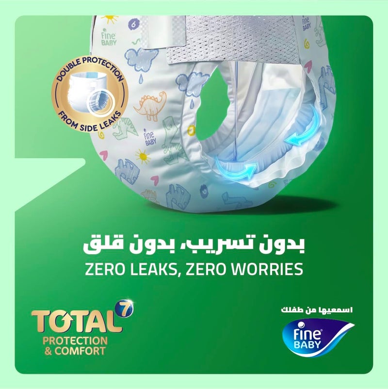 Fine Baby Total 7 Diapers, Size 6 Junior (16+ kg), 36 Count. Superior Protection & Comfort, Extra Absorbent, Improved Formula - Image 2