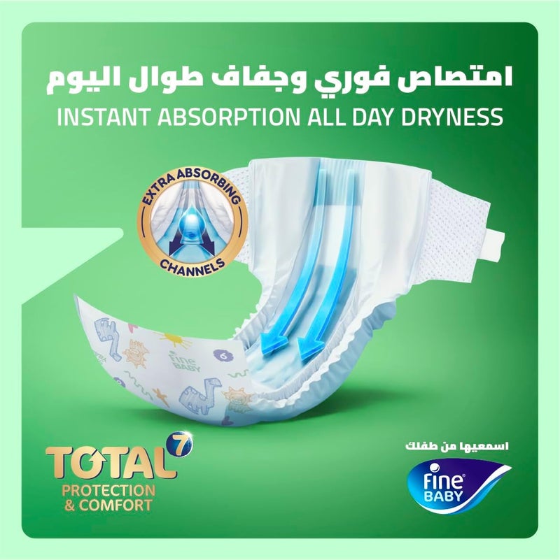 Fine Baby Total 7 Diapers, Size 6 Junior (16+ kg), 36 Count. Superior Protection & Comfort, Extra Absorbent, Improved Formula - Image 4