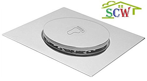 SCW™ Heavy 6" X 6" Stainless Steel Popup Floor Drainer TRAP ,Floor Traps, Gutter Jali, Anti Cockroach Anti-Foul Heavy Duty and Long Lasting JALI Made In India (1) - Image 3