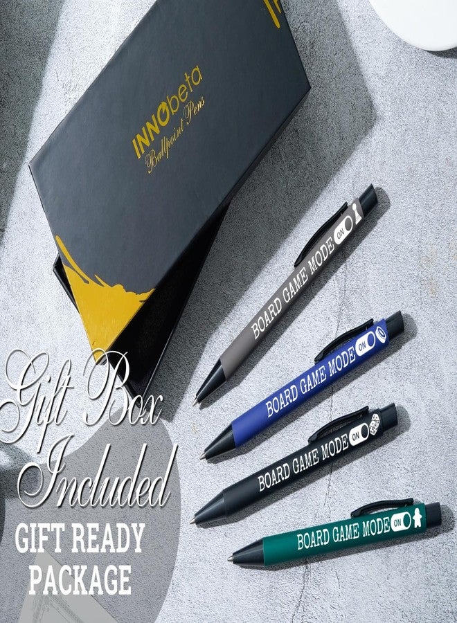 InnoBeta Board Game Gifts, Ballpoint Pen Set of 4, Black Ink, Ideal Gifts for Board Game Lovers on Birthdays, Christmas - Image 3