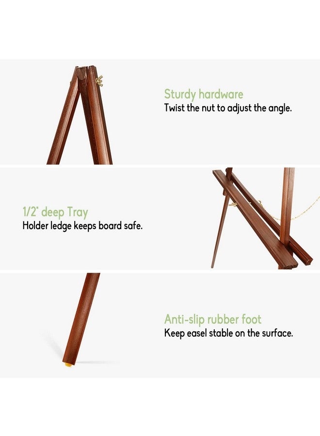 Conda 63" Wooden Tripod Artist Display Easel with Tray, A-Frame Adjustable Easel Stand for Wedding Sign, Foldable Easels for Painting Canvas, Display & Posters - Image 4