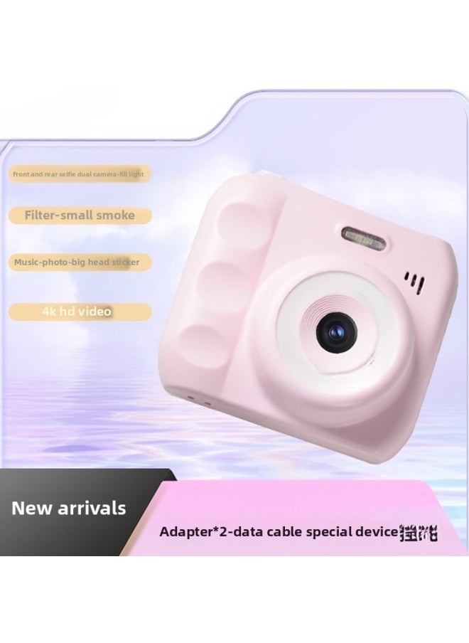 Generic The High-definition Dual-camera Cute Digital Camera Campus Students Can Take Photos To Upload Mobile Phone Travel Camera-Body Color:4k Black [can Take Selfies, Record Videos, Listen To Music + Fill Light] Multiple Filters - High-speed 64g Memory Card [free Luxury Gift Package] Gift  - Image 4