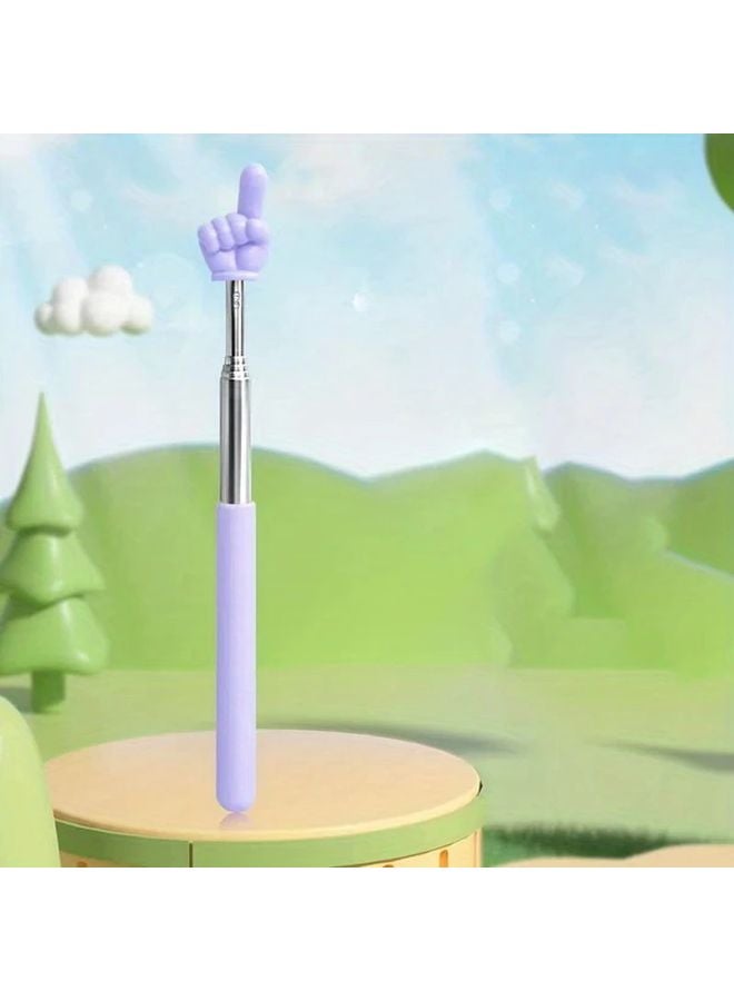 Purple Extendable Teacher Pointer Adjustable Presentation Stick for Smartboards - Image 1