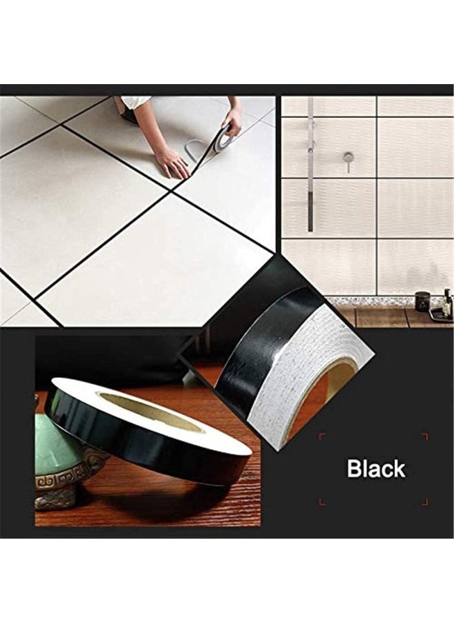 silvercnc - Ceramic Tile Gap Tape Self-Adhesive Ground Floor Tile Gap Sealing Tape Gold Foil Strip 50M - Image 1
