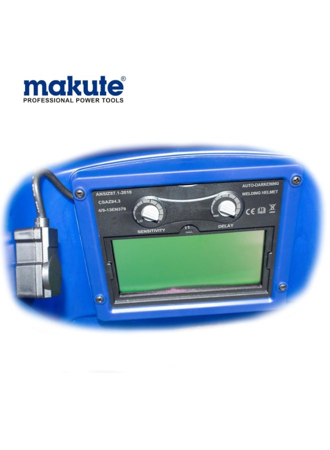 makute Automatic Welding Helmet with Auto Darkening Filter, Solar Powered Professional Welding Mask for MIG TIG ARC Grinding, Lightweight Eye Protection – Model MKAWM1001 - Image 4